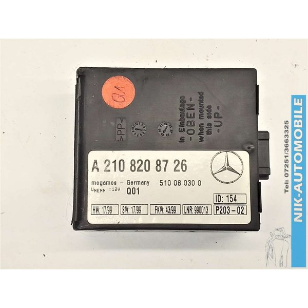 Mercedes-Benz E 220 CDI T Steuergerät Diebstahl Alarm A2108208726 (13733)