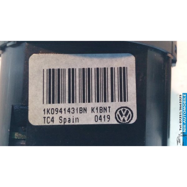 VW Touran 1.9 TDI Lichtschalter 1K0941431BN (7389)