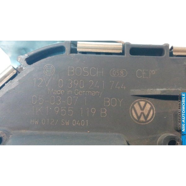 VW Golf V 1.9 TDI Scheibenwischermotor mit Gestänge 0390241744 (8939)