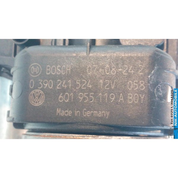 VW Polo IV 1.4 TDI Scheibenwischermotor mit Gestänge 0390241524 (10455)