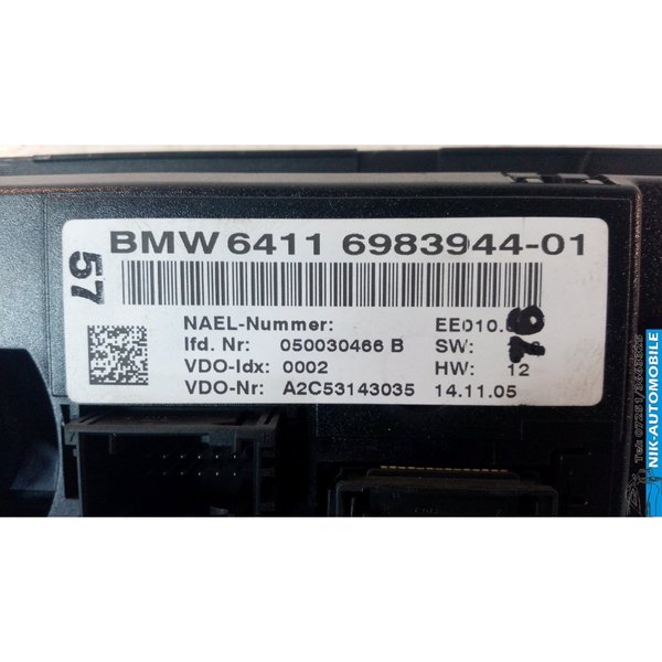 BMW 320 D Klimabedienteile (9919)