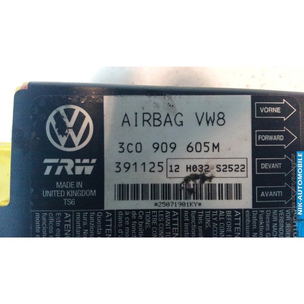 VW Passat B6 2.0 TDI Variant Airbag Steuergerät (8479)