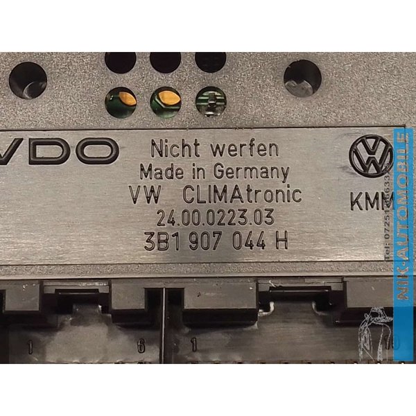 VW Passat B5 3B6 GP 2003 1.9 TDI Klimabedienteil 3B1907044H