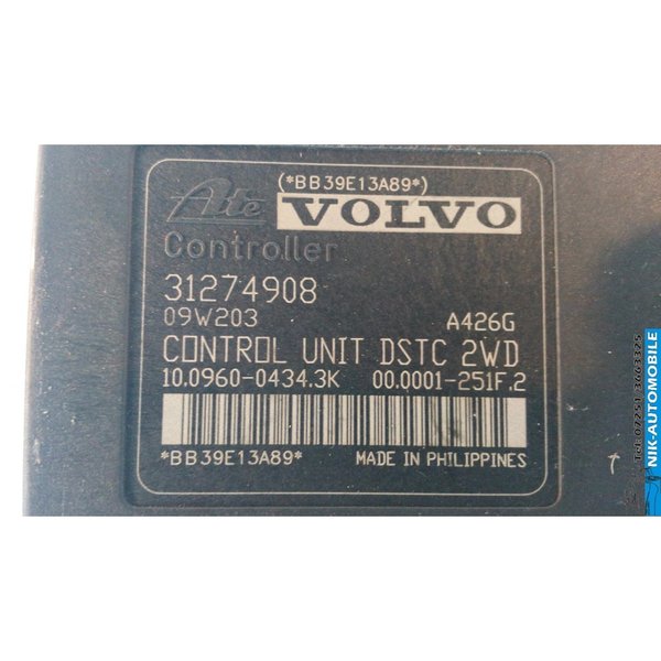 Volvo V 50 1.6 D Kombi ABS Steuereinheit (7662)