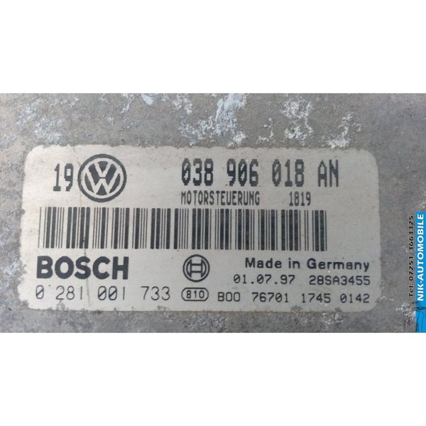 VW Golf IV 1.9 TDI Steuergerät Paket (3698)