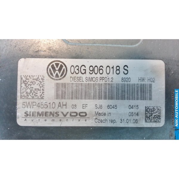 VW Passat B6 2.0 TDI Variant Steuergerät Paket (7869)