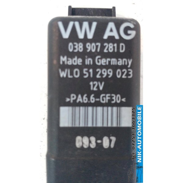 VW Golf V 1.9 TDI Variant Steuergerät Glühkerze (6669)